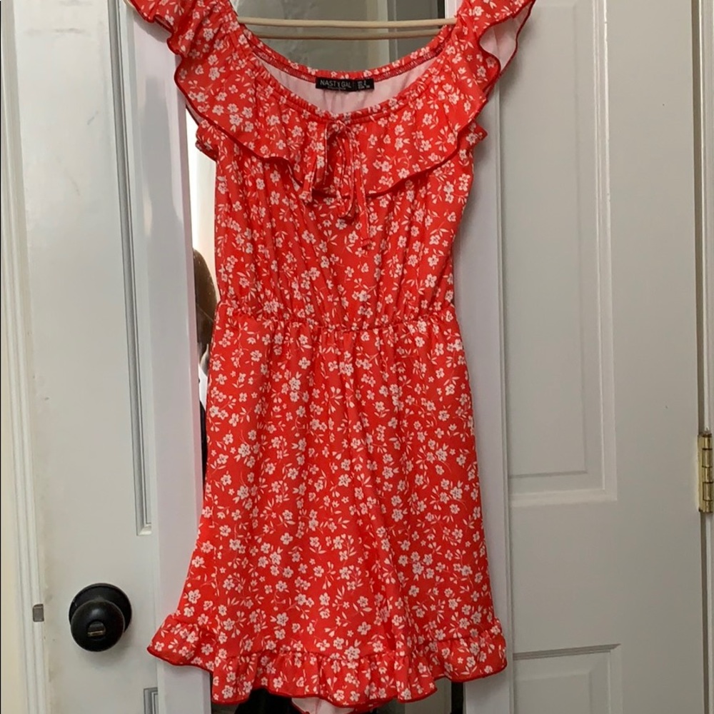 Floral Off the shoulder romper